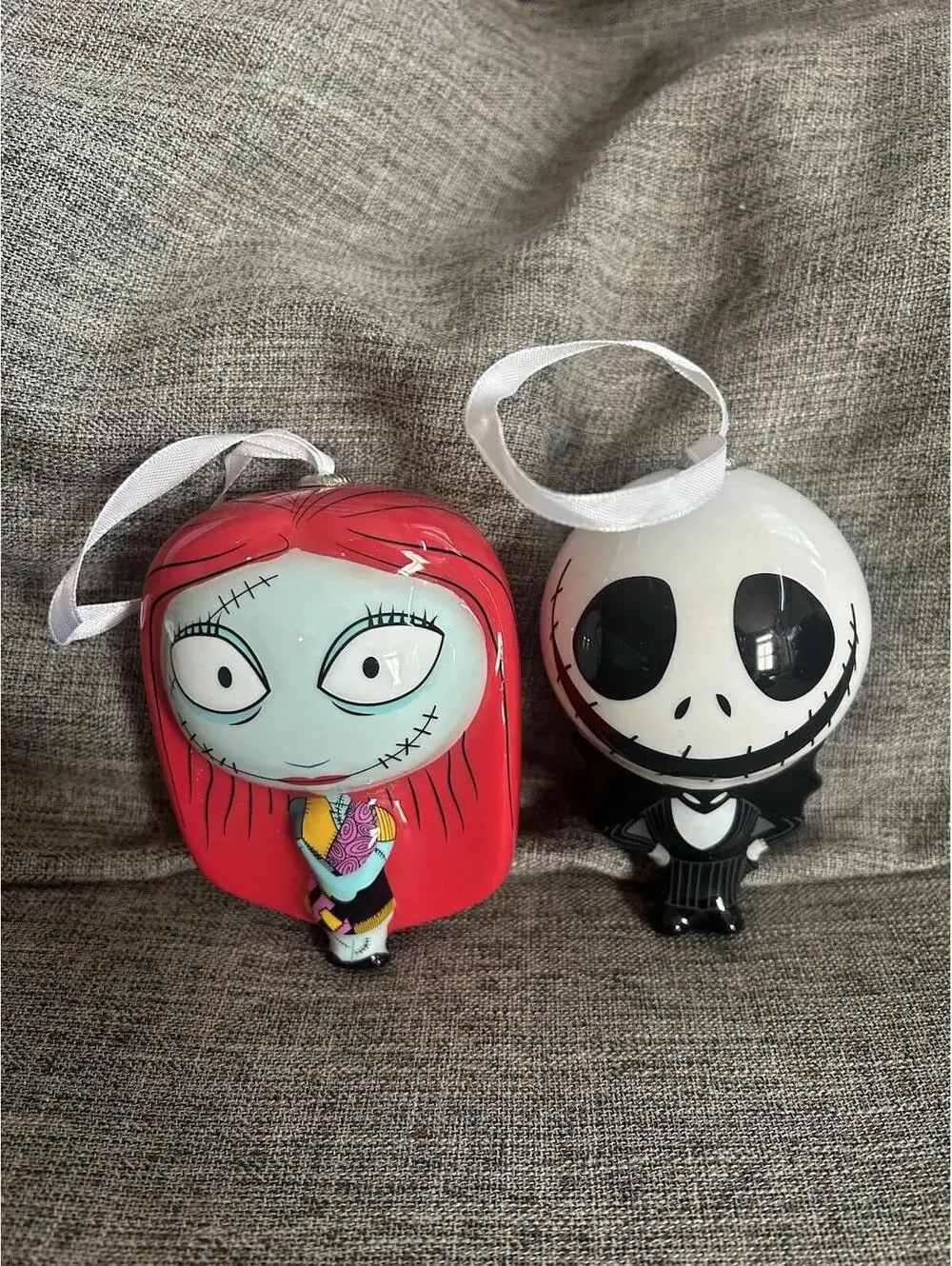 Hallmark Nightmare Before Christmas Decoupage Christmas Tree Ornament Jack Sally